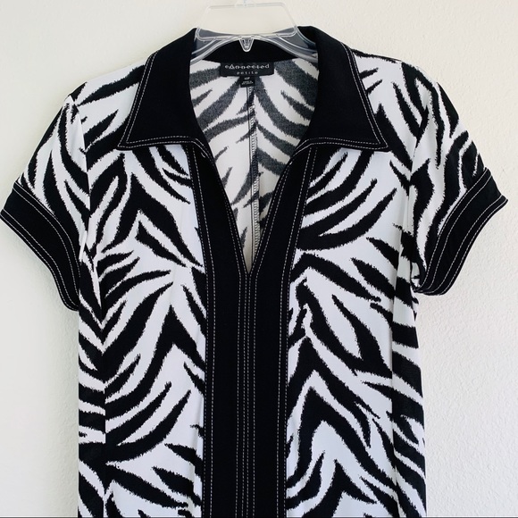 Connected Apparel Nordstrom Zebra Print Dress - Picture 2 of 5